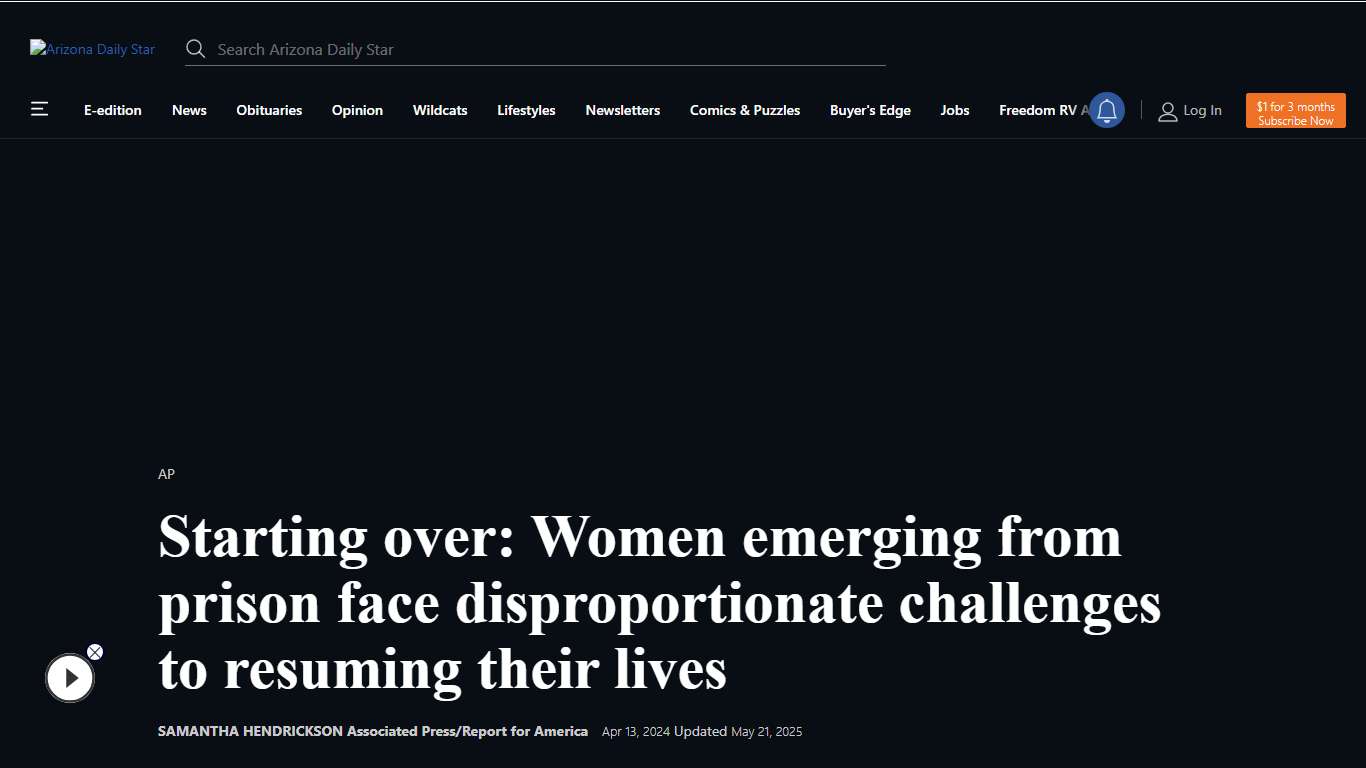 Women emerging from prison face formidable challenges