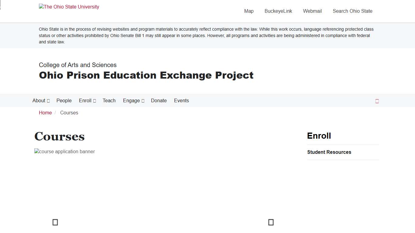 Courses Ohio Prison Education Exchange Project